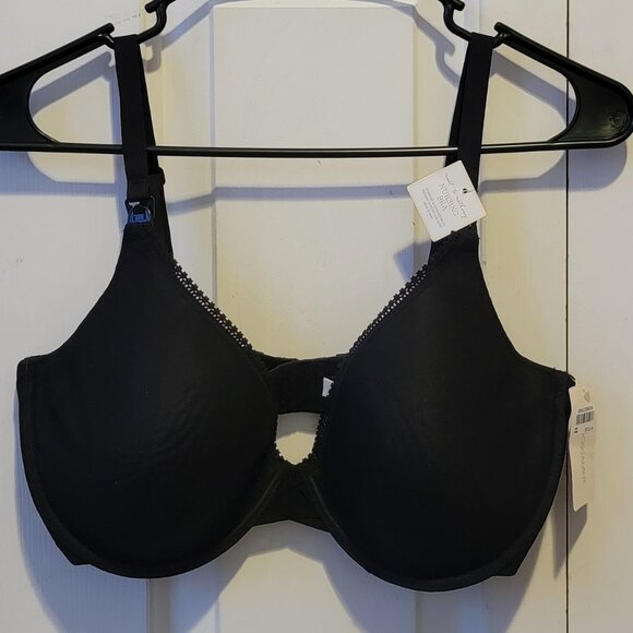 On Gossamer Women Next to Nothing Nursing Bralette, Black, 36DD - Picture 1 of 9